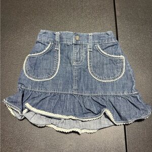 Wrangler Blue Bubble Mini Skirt with Ruffled Style